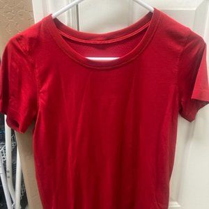 NEW Lululemon Swiftly Tech Short Sleeve 2.0 Crew Shirt Size 6 Red (Blue Red)